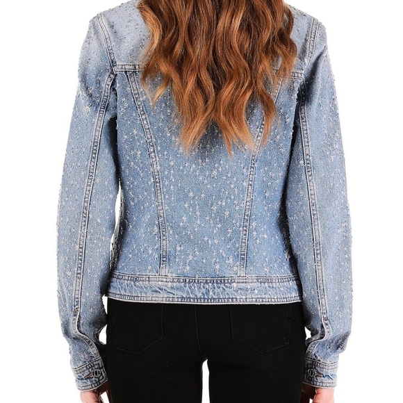 Galita Fashion Blue Denim Rhinestone Jacket, Size S (NWT) - Picture 2 of 5